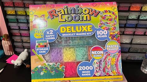 Rainbow Loom Deluxe Bracelet Making Kit Review Overview Youtube