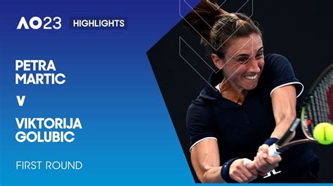 Petra Martic V Viktorija Golubic Highlights Australian Open