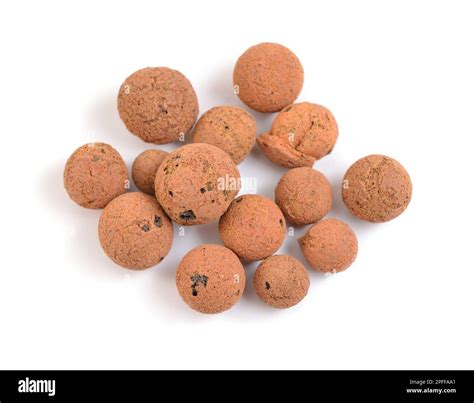 Lightweight Expanded Clay Aggregate Or Exclay Background Stock Photo