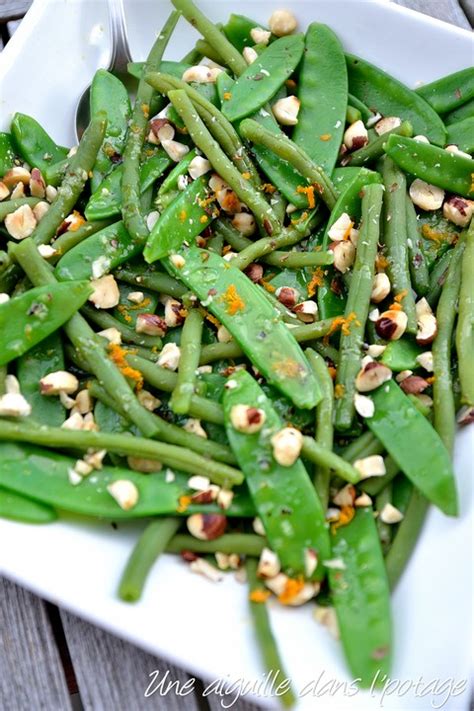 Salade De Haricots Verts Et Pois Gourmands D Ottolenghi Une Aiguille