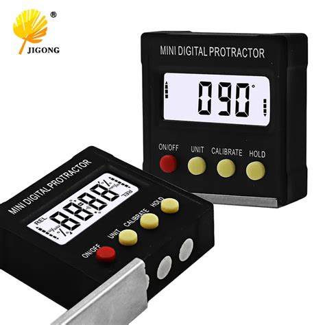 360 Degree Mini Digital Protractor Inclinometer Electronic Level Box Magnetic Base Measuring Tools