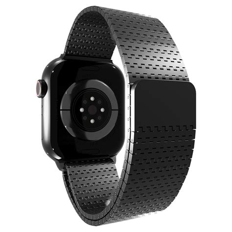 Apple Watch Luxe Metalen Mesh Bandje Zwart Smartwatchbanden Nl