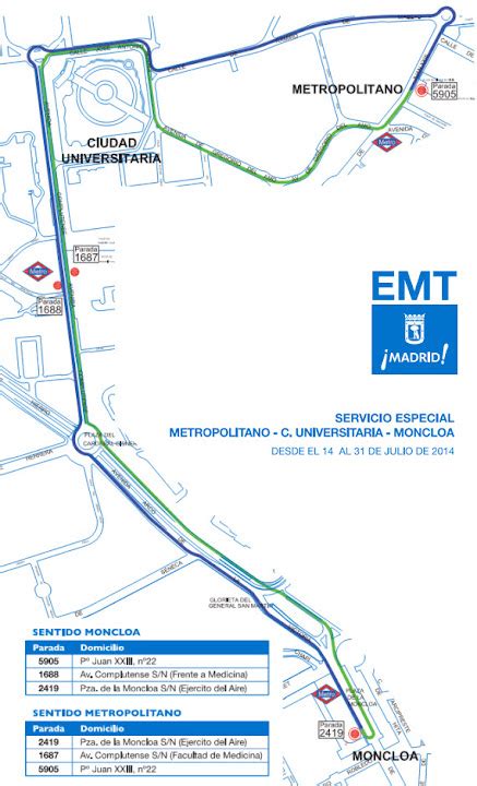 La línea S E Ciudad Universitaria de la EMT prolonga su