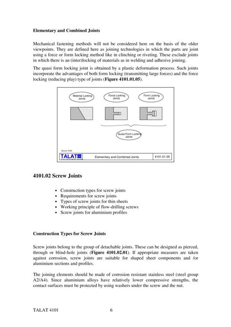 TALAT Lecture 4101: Definition and Classification of Mechanical Faste…