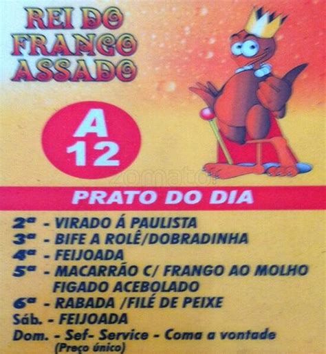 Rei Do Frango Assado Menu Menu De Rei Do Frango Assado Vila Yara