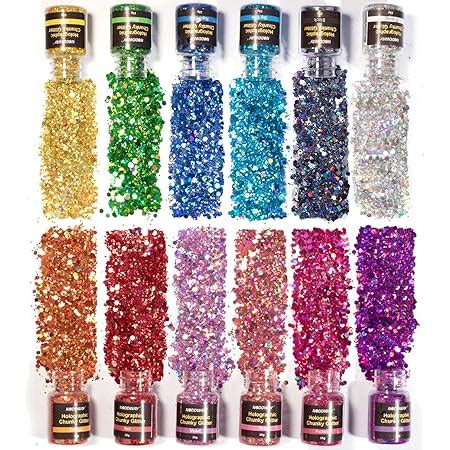 Amazon Hemoer Holographic Chunky Glitter Colors Chunky Glitter