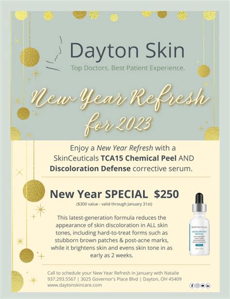 Reminder New Year Refresh W Dayton Skin Care