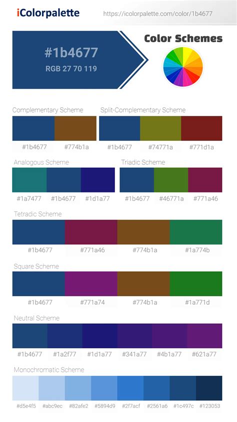 Pantone 294 Cp Color | Hex color Code #1B4677 information | Hsl | Rgb | Pantone