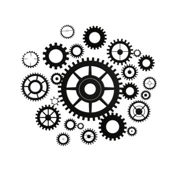 Cog Wheels And Gears Silhouette Cog Wheel Gear Industrial PNG