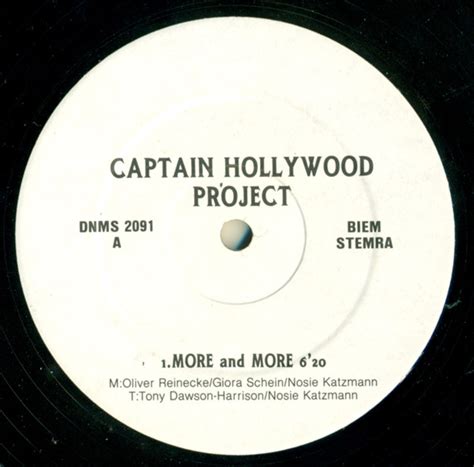 Captain Hollywood Project - More And More (1992, Vinyl) | Discogs