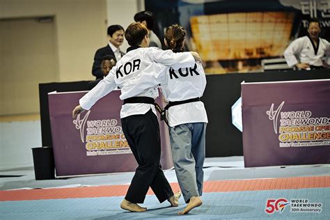 World Taekwondo Day Pair Over Muju Taekwondowon World