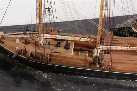 Ship Model Golden State Pacific Coast Lumber Schooner Of 1886 Made By