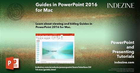 Guides in PowerPoint 2016 for Mac