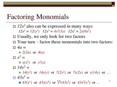 Ppt Sect 53 Common Factors And Factoring By Grouping Powerpoint