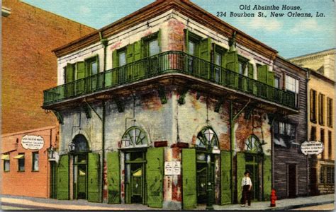 Vtg S Old Absinthe House Bourbon Street New Orleans Louisiana La