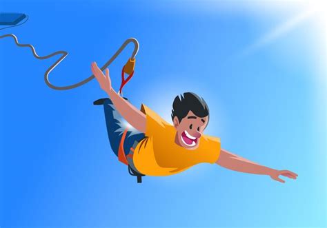 Bungee Jumping 155972 Vector Art at Vecteezy