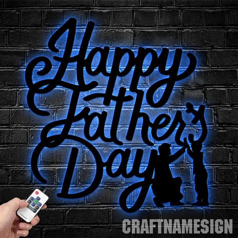 Craftnamesign Custom Happy Father S Day Metal Wall Art Best Gifts For