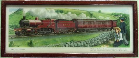 Carriage Print Midland Railway Manchester Express Headed By The New