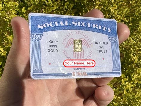 Personal Social Security Card Wallet Bullion