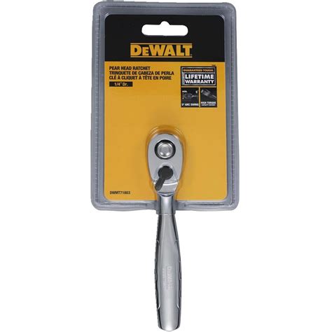 DeWalt DWMT71803 Pear Head Ratchet 1 4 Drive FisherTools