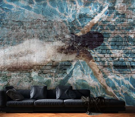 Naked Woman Wallpaper Graffiti Wall Mural Street Art Wall Mural Nude