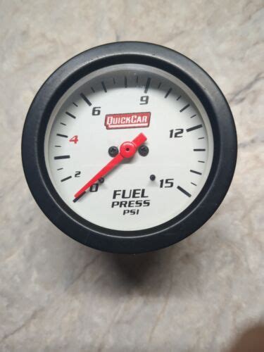 Fuel Pressure Gauge 2 58in Quickcar Racing Products 611 6000 For Sale Online Ebay