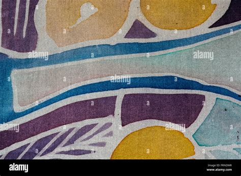 Abstraction Hot Batik Background Texture Handmade On Silk Surrealism Art Stock Photo Alamy