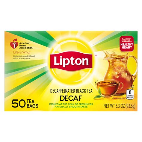 Lipton Decaffeinated Black Tea Bags - Shop Tea at H-E-B