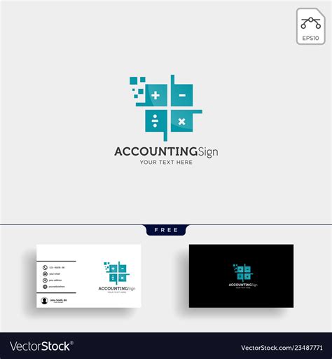 Accounting Finance Creative Logo Template Isolated