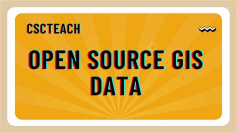 Open Source Gis Data Youtube