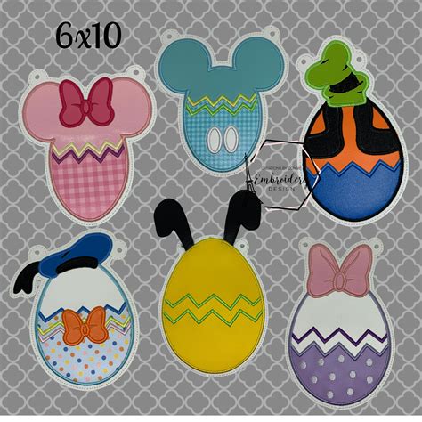 Easter Magical Eggs Banner Embroidery Design 6x10 20230185