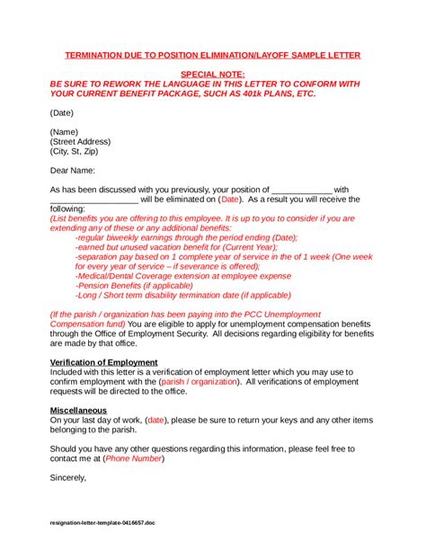 Termination Resign Letter Sample Edit Fill Sign Online Handypdf