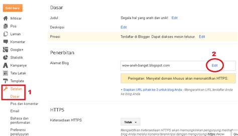 Cara Mengubah Alamat Blog Di Blogger Khusus Pemula Tips Panduan Lengkap