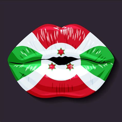 Bandeira De Burundi Vetor Premium