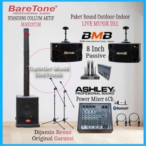 Jual Paket Sound System Outdoor Indoor Speaker Standing Collum 2