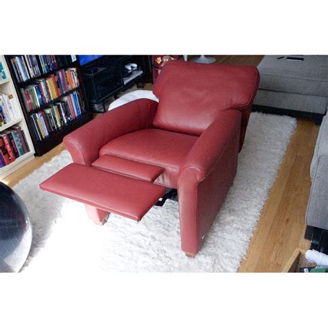 Natuzzi Italsofa Leather Club Chairrecliner Aptdeco