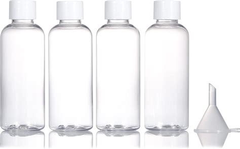 4pcs Travel Bottles 80ml Refillable Clear Empty Plastic Travel Size