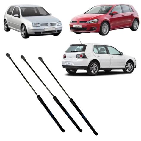 KIT 3 Pistão amortecedor tampa traseira Capô Vw Golf 2012 2013 2014