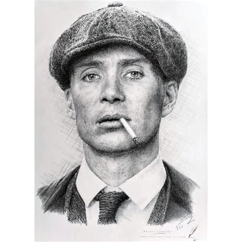 Jonathan Wood Pencil Drawing Peaky Blinders