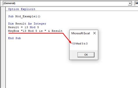 How To Use The Mod Operator In Vba Vba And Vb Net Tutorials