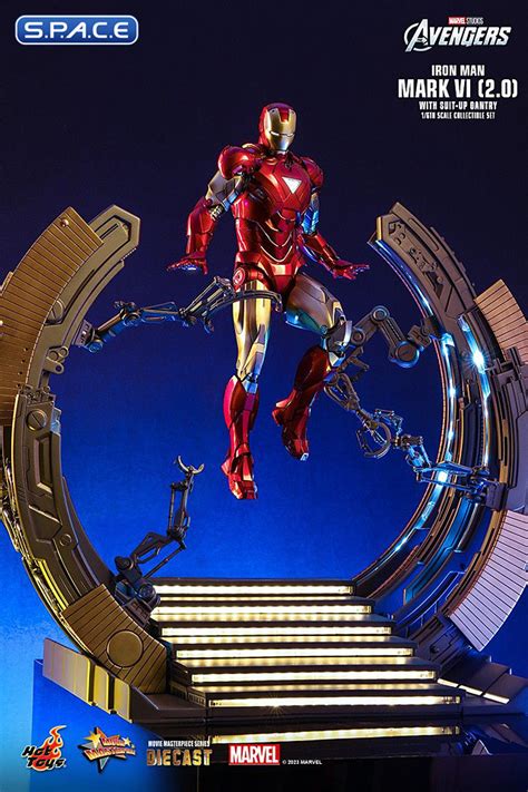 1 6 Scale Iron Man Mark Vi 2 0 With Suit Up Gantry Movie Masterpiece