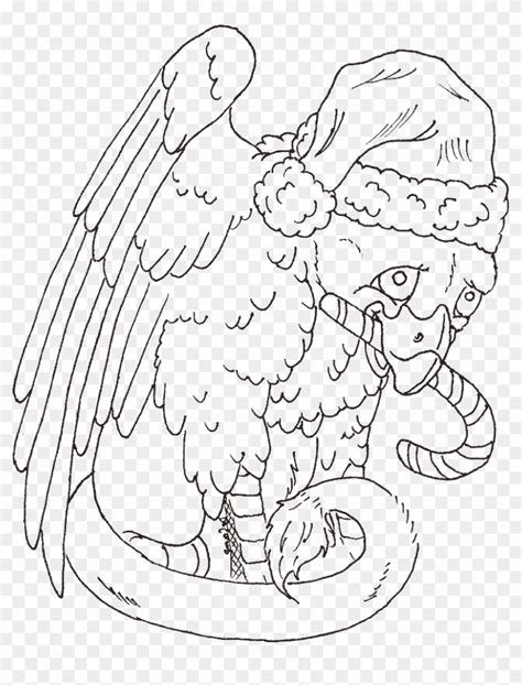 Griffin - Line Art, HD Png Download - 823x1024(#3841252) - PngFind