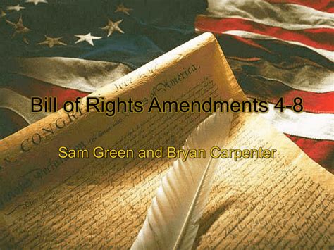 Bill Of Rights Amendments 4 8