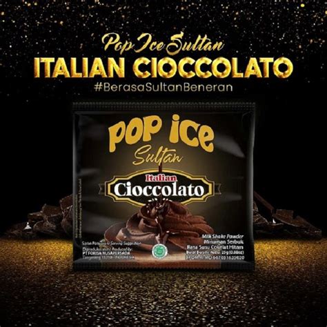 Jual Pop Ice Sultan Italian Cioccolato 25gr X 10pcs Shopee Indonesia