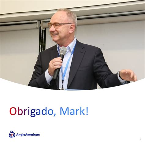 Anglo American on Twitter Neste mês de abril Mark Cutifani CEO do