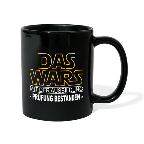 Das Wars Mit Der Ausbildung Pr Fung Bestanden Geschenk Tasse Einfarbig