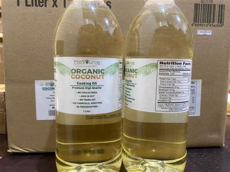 ProSource Organic Coconut Cooking Oil 1 Liter Lazada PH