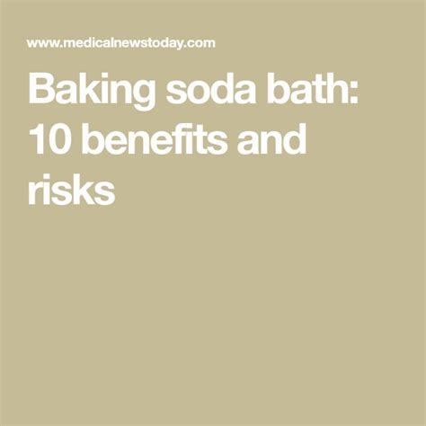 Baking Soda Bath 10 Benefits And Risks Baking Soda Bath Baking Soda