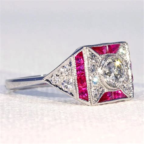 Art Deco Ruby Ring - Engagement Rings