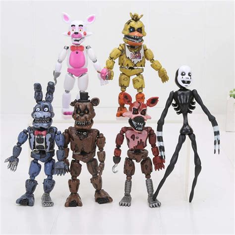 Buy 6pcs/Set Five Nights at Freddy's Figure FNAF Nightmare Bonnie Foxy Freddy Fazbear Killer ...